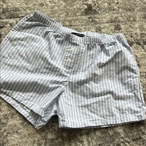 Classic Blue Striped Women’s Shorts